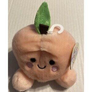 Aurora World Plush Palm Pals Mellow Peach 5”Stuffie Plushie NWT Stuffed Animal
